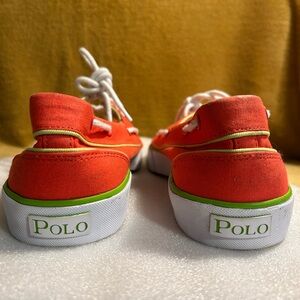 Polo by Ralph Lauren Men’s Orange Canvas Shoes